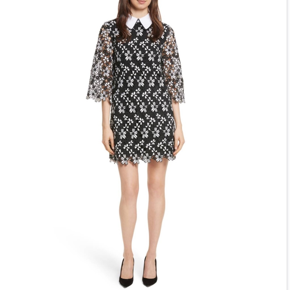 Alice & Olivia Debra Oversized Collar Dress